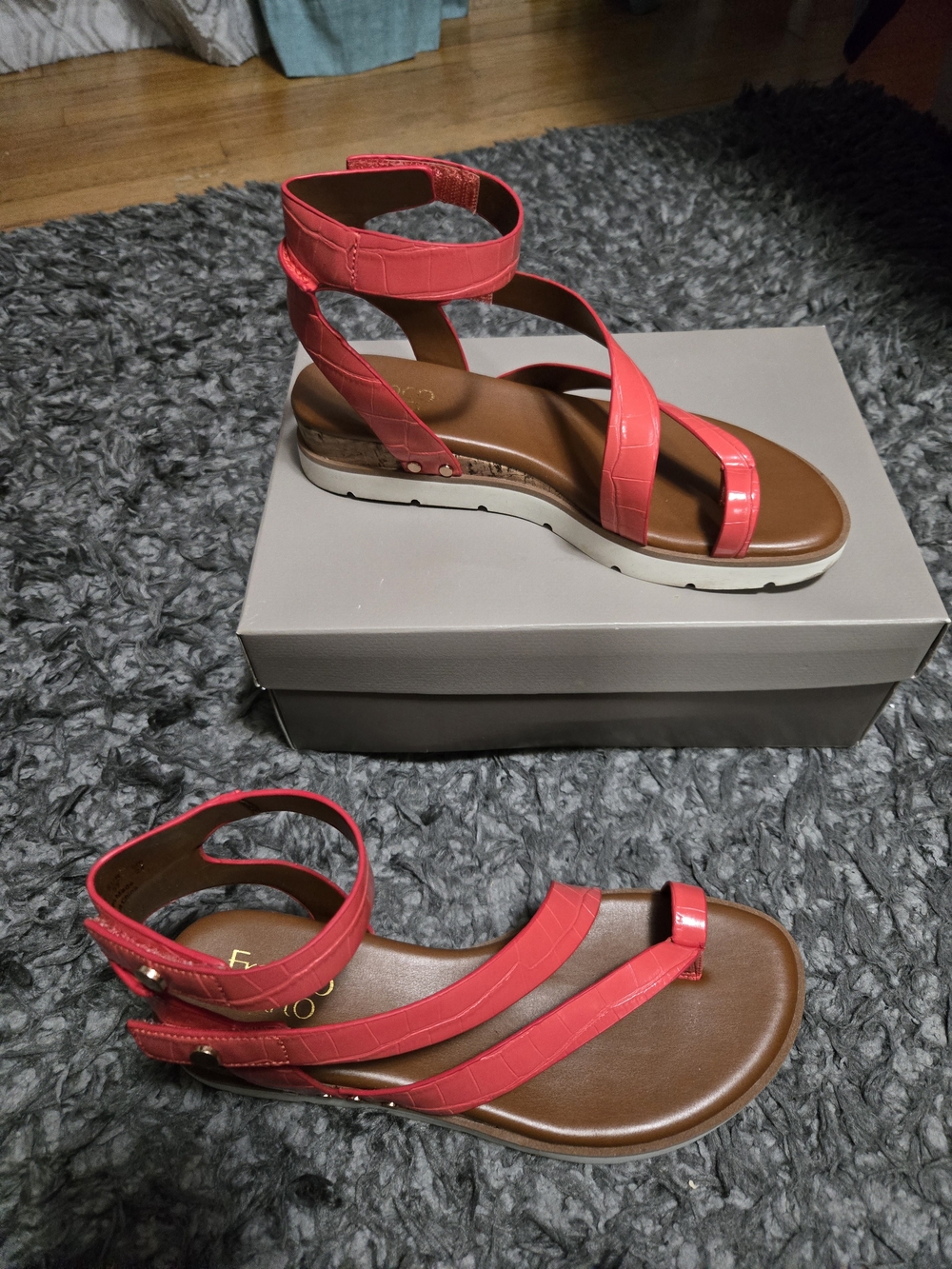 Franco Sarto Women's Daven Gladiator Sandals - Picture 2 of 5